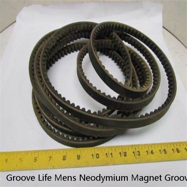 Groove Life Mens Neodymium Magnet Groove Belt RH7 Gun Metal/Flat Earth Small NWT