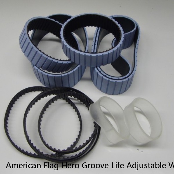 American Flag Hero Groove Life Adjustable Web Belt w/ Magnetic Buckle Black #1 small image